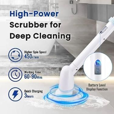 3 in 1 Electric Spin Scrubber Machine